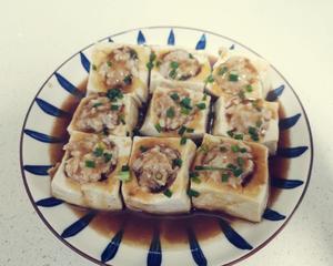 荸荠肉沫酿豆腐的做法 步骤12