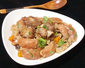 菱角排骨焖饭（电饭锅版）的做法 步骤10