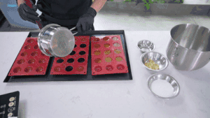 芒果，巧克力，抹茶口味断货王罐子蛋糕，风靡全球的配方的做法 步骤9