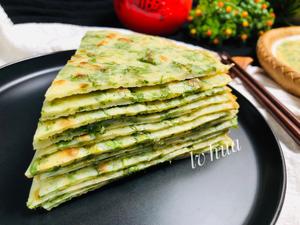 用芹菜叶子做出来的饼 素食的做法 步骤20