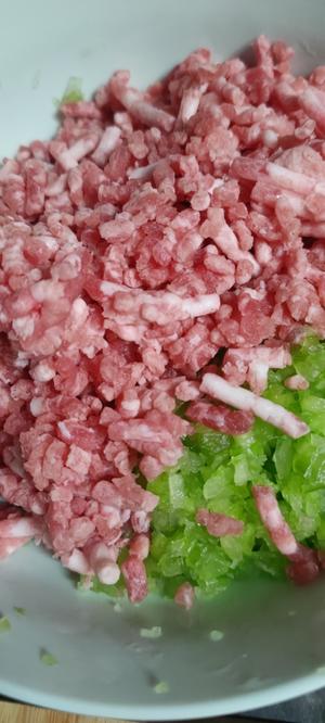 芹菜猪肉水饺的做法 步骤2