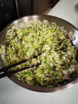 “芹菜粉丝”素馅蒸饺的做法 步骤5