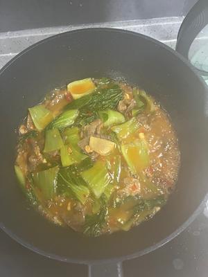 青菜烧牛肉的做法 步骤10