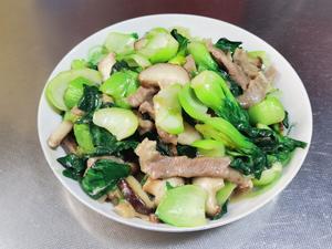 青菜炒肉丝&菜汤肉丝面&青菜肉丝炒年糕的做法 步骤9