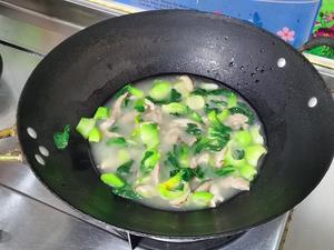 青菜炒肉丝&菜汤肉丝面&青菜肉丝炒年糕的做法 步骤11