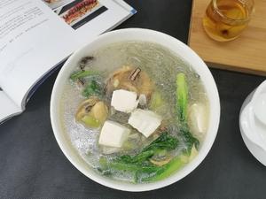 青菜豆腐粉丝贻贝汤的做法 步骤12