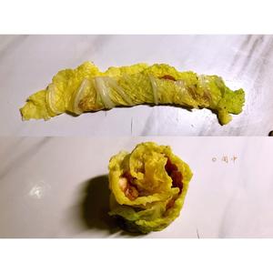 白菜玫瑰花肉卷的做法 步骤7