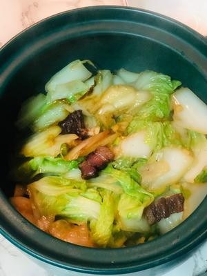 腊肉白菜炖粉条的做法 步骤8