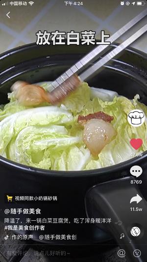 白菜豆腐煲的做法 步骤5