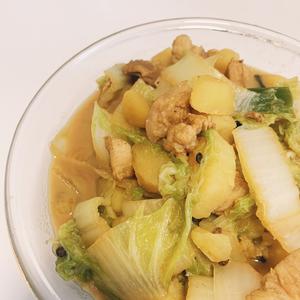 白菜土豆炖肉的做法 步骤7