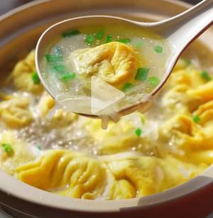 萝卜丝煎蛋汤配肉饼 萝卜丝蛋饺汤的做法 步骤15