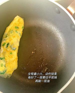 简易早餐菠菜鸡蛋卷的做法 步骤5