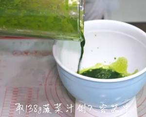 菠菜馒头蒸好不褪色的小秘诀的做法 步骤4