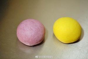 南瓜紫薯贝果的做法 步骤3