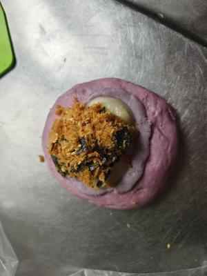 有颜值的芋泥麻薯肉松雷神包的做法 步骤13