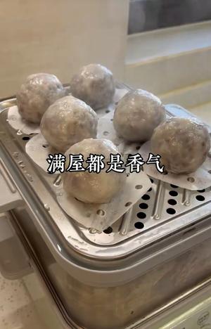 杂粮粘豆包紫米大福 粥 紫米饭团山药水果糕 休闲的做法 步骤16