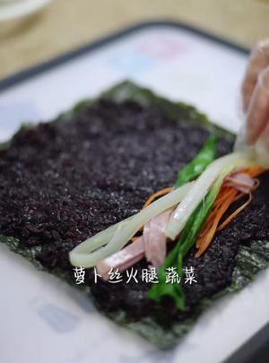 杂粮粘豆包紫米大福 粥 紫米饭团山药水果糕 休闲的做法 步骤29