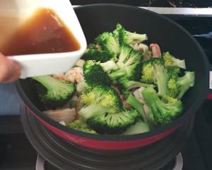 颜值与美味并存的西蓝花炒虾球|马克西姆不粘锅的做法 步骤9