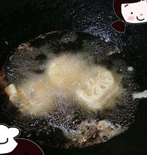 【原创）酥藕连连香煎椒盐牛肉藕盒的做法 步骤6