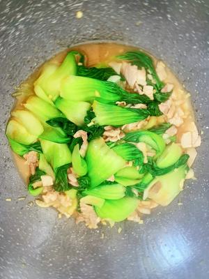 小油菜炒肉的做法 步骤4