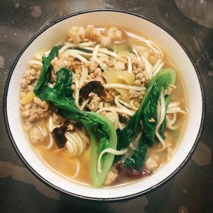 肉丝炝锅面（青菜肉丝面）的做法 步骤8