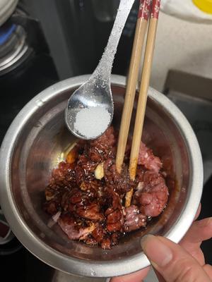 汆肉青菜面（米面、挂面）的做法 步骤5