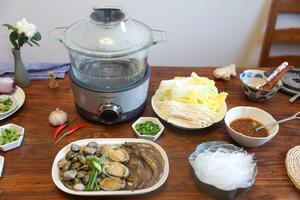 东菱蒸汽锅食谱～汽锅番茄牛肉汤+海鲜粉丝煲的做法 步骤11