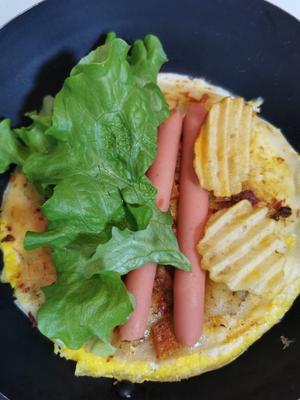 家庭版快手煎饼果子的做法 步骤5