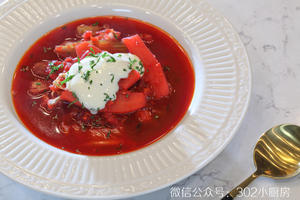 【0229】俄式传统红菜汤（Borscht） <;302小厨房>;的做法 步骤18