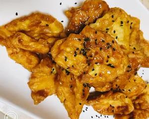 酥脆香甜的酥黄菜（拔丝鸡蛋）的做法 步骤13