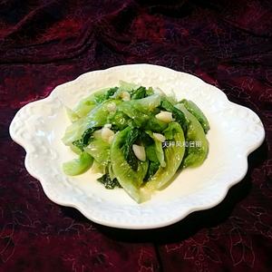 #从生菜通心菜入手教你炒出青爽脆绿的叶菜#的做法 步骤9