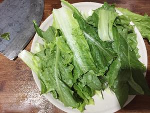 豆豉鲮鱼炒油麦菜的做法 步骤7