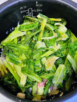 干饭！就做嘉兴平湖电饭煲咸肉腊肠菜饭！的做法 步骤8