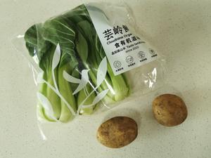 土豆油菜面条?的做法 步骤1