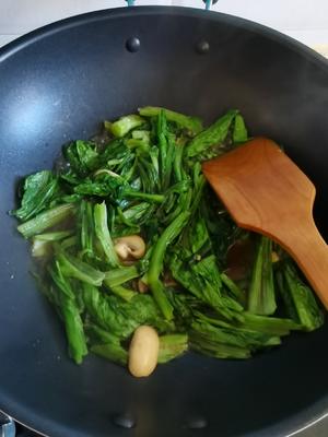 耗油蘑菇油麦菜的做法 步骤8