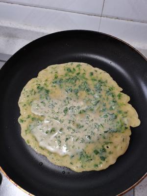 鸡蛋荠菜（野菜）饼，吃出春天的味道的做法 步骤10