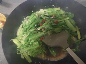 快手蚝油油麦菜的做法 步骤7