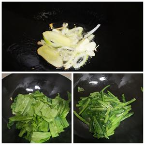 豆豉鲮鱼油麦菜的做法 步骤4