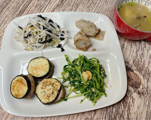 低卡低脂茄盒の日式3菜1汤の定食STYLE【减脂餐】的做法 步骤14