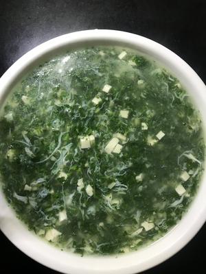 荠菜豆腐羹（翡翠金丝白玉羹）的做法 步骤11