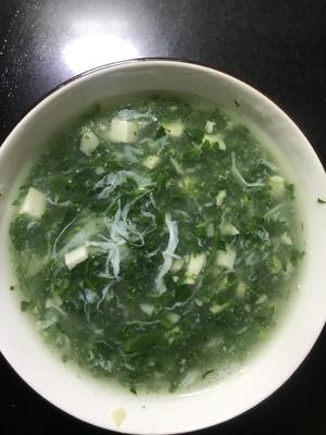 荠菜豆腐羹（翡翠金丝白玉羹）的做法 步骤12