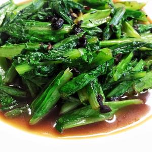 素食亦美味 ?5分钟搞定一个菜『黑豆豉炒油麦菜』的做法 步骤5