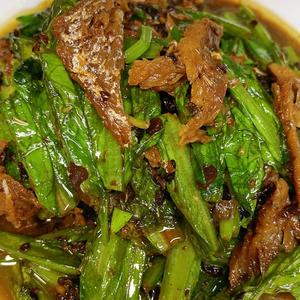 豆豉鲮鱼油麦菜的做法 步骤8