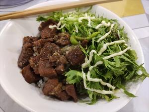 苦菊牛肉饭的做法 步骤1