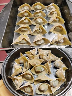荠菜虾肉小云吞的做法 步骤6