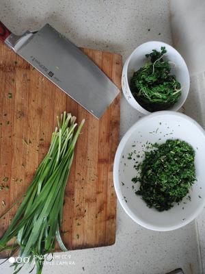 荠菜猪肉饺子，荠菜蛤蜊肉饺子（两种饺子馅拌馅方法）的做法 步骤11