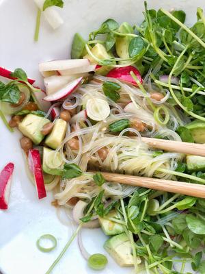 和风纳豆沙拉Natto Salad的做法 步骤6