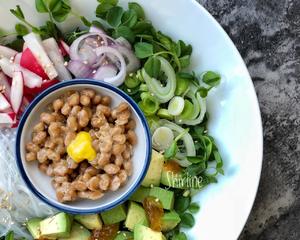 和风纳豆沙拉Natto Salad的做法 步骤5