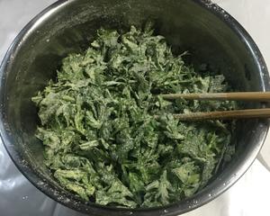 煎茼蒿粑粑，哎呀，真的是太喜欢这个味道啦！?的做法 步骤8