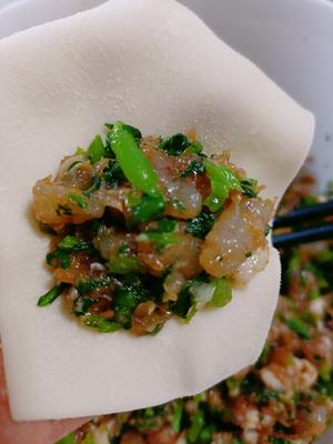 馄饨（猪肉茼蒿）的做法 步骤3